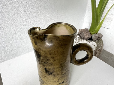 Jacques Blin : Pichet en céramique émaillée jaune, vue 11