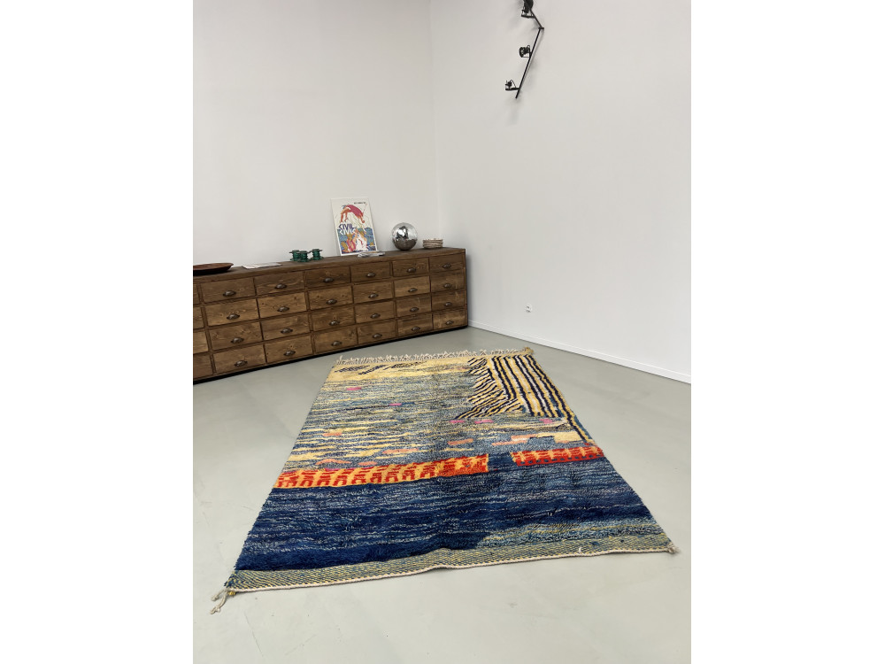 Tapis berbère Beni Ourain en laine d'agneau, vue 1