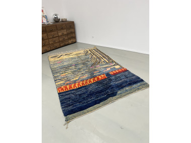 Tapis berbère Beni Ourain en laine d'agneau, vue 2