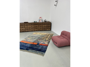 Tapis berbère Beni Ourain en laine d'agneau, vue 9
