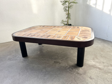 Table basse Roger Capron, modèle "Herbiers", vue 10