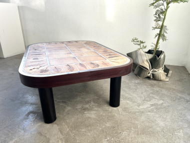 Table basse Roger Capron, modèle "Herbiers", vue 11