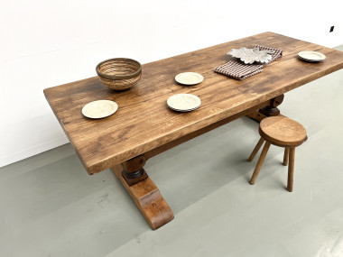 Table de monastère en chêne massif, vue 5