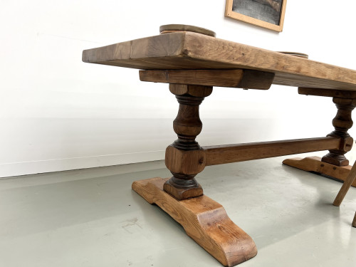 Table de monastère en chêne massif, vue 7