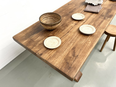 Table de monastère en chêne massif, vue 8