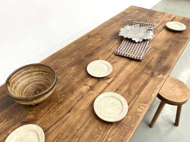 Table de monastère en chêne massif, vue 9
