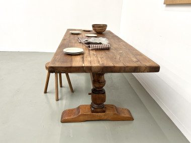Table de monastère en chêne massif, vue 17