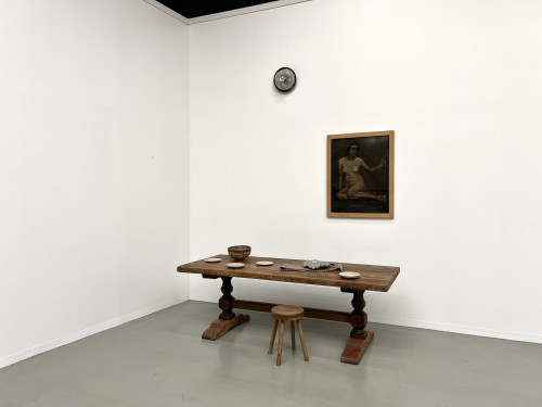 Table de monastère en chêne massif, vue 18