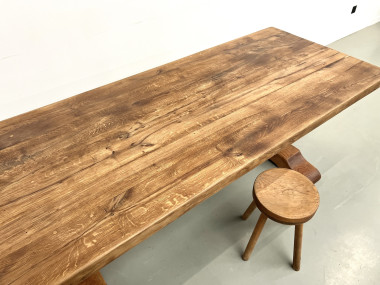 Table de monastère en chêne massif, vue 26