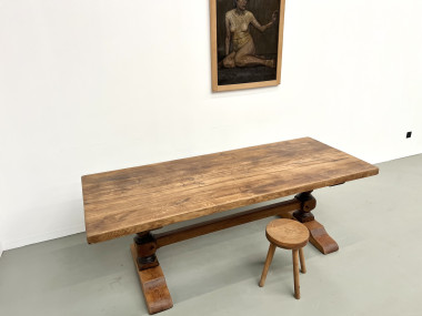 Table de monastère en chêne massif, vue 27