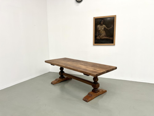 Table de monastère en chêne massif, vue 30