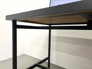 Bureau Pierre Guariche en teck et acier laqué., vue 14