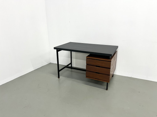 Bureau Pierre Guariche en teck et acier laqué., vue 18