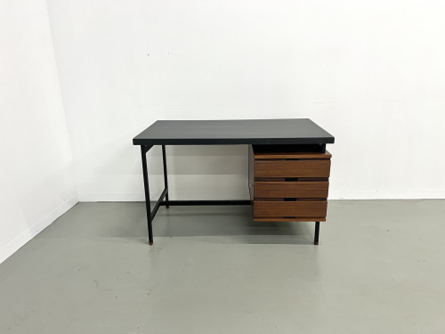 Bureau Pierre Guariche en teck et acier laqué., vue 19