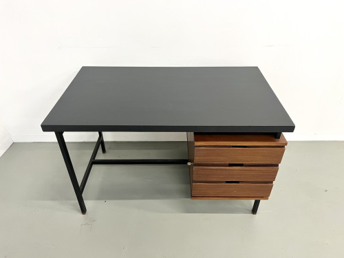 Bureau Pierre Guariche en teck et acier laqué., vue 20