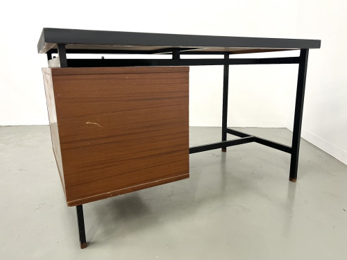 Bureau Pierre Guariche en teck et acier laqué., vue 26