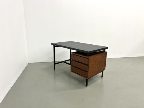 Bureau Pierre Guariche en teck et acier laqué., vue 28