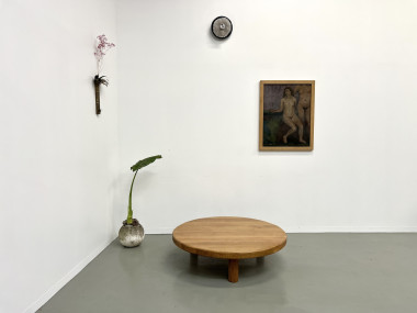 Très grande table basse ronde, CIRCA 1950, vue 2