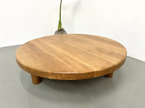 Très grande table basse ronde, CIRCA 1950, vue 5