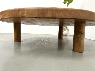 Très grande table basse ronde, CIRCA 1950, vue 11