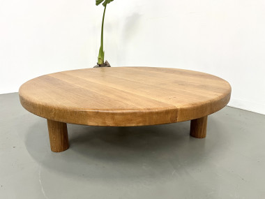 Très grande table basse ronde, CIRCA 1950, vue 12