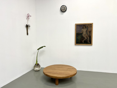 Très grande table basse ronde, CIRCA 1950, vue 15