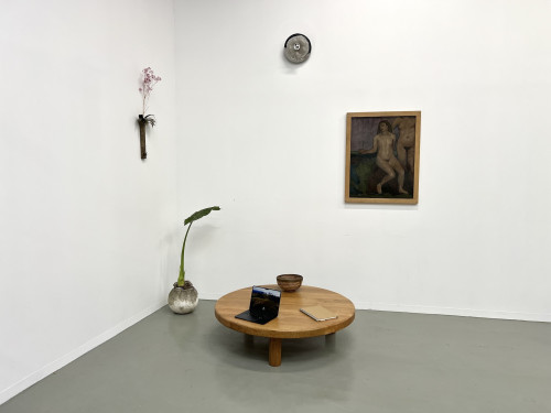 Très grande table basse ronde, CIRCA 1950, vue 16