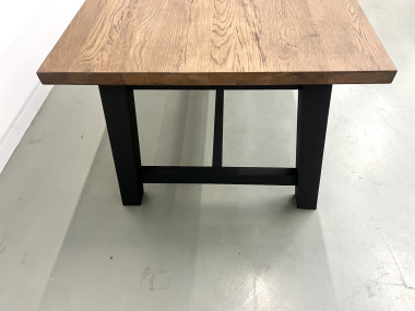Table à manger moderne en chêne massif, vue 14