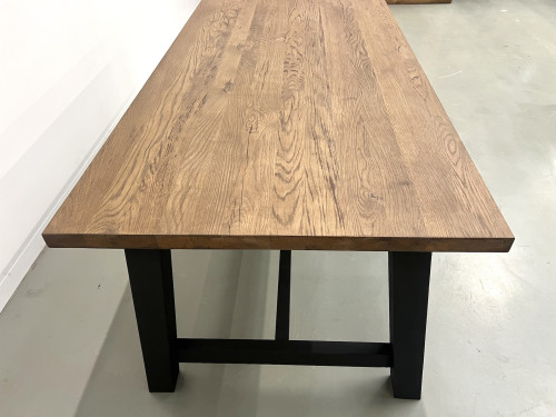 Table à manger moderne en chêne massif, vue 15