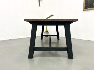 Table à manger moderne en chêne massif, vue 19