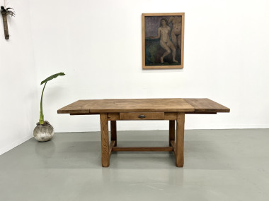Petite table de ferme à rallonges, vue 2
