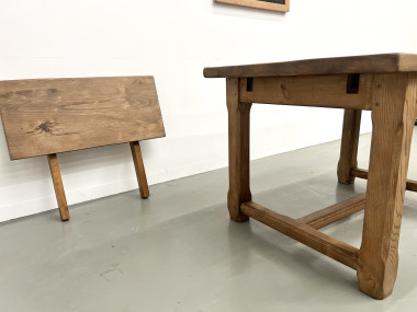 Petite table de ferme à rallonges, vue 14