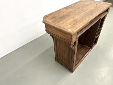 Petit comptoir de commerce ancien en chêne, vue 17