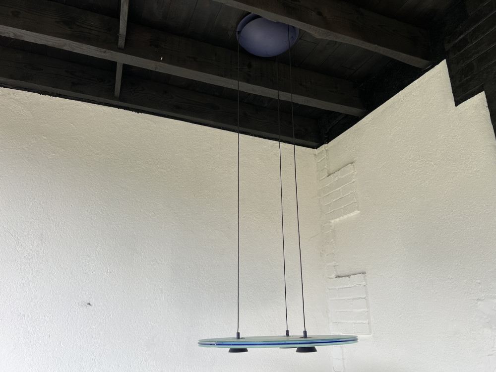 Suspension lumineuse "Aurora", Arteluce 1980, vue 1