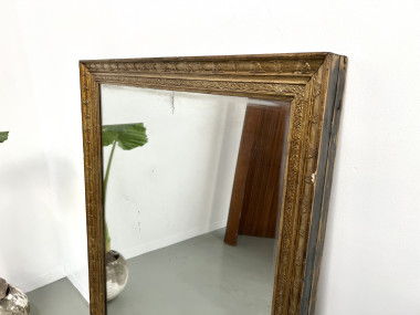 Grand miroir ancien doré, vers 1900., vue 4