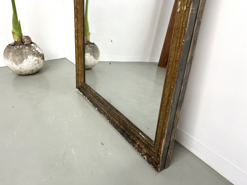 Grand miroir ancien doré, vers 1900., vue 6