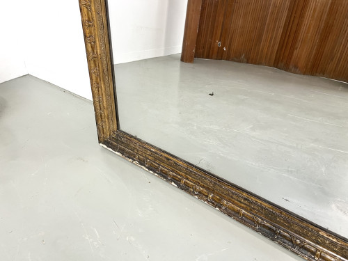 Grand miroir ancien doré, vers 1900., vue 8