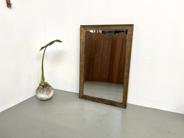Grand miroir ancien doré, vers 1900., vue 13