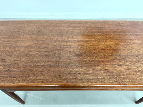 Grande table basse scandinave en teck par Robert Christensen, vue 6