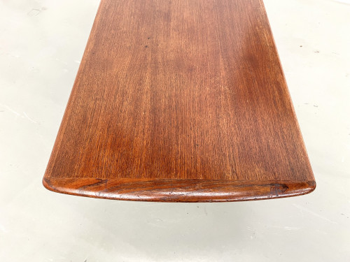 Grande table basse scandinave en teck par Robert Christensen, vue 12