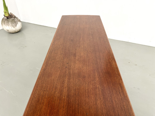 Grande table basse scandinave en teck par Robert Christensen, vue 13