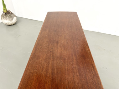 Grande table basse scandinave en teck par Robert Christensen, vue 13