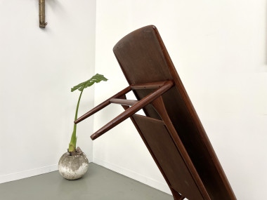 Grande table basse scandinave en teck par Robert Christensen, vue 19