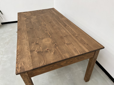 Table de ferme Circa 1950 à 3 tiroirs, vue 6
