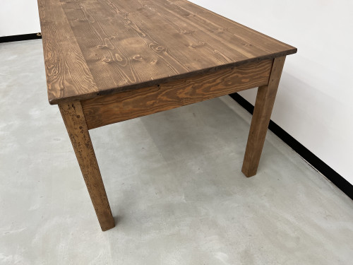 Table de ferme Circa 1950 à 3 tiroirs, vue 8
