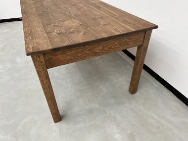 Table de ferme Circa 1950 à 3 tiroirs, vue 8