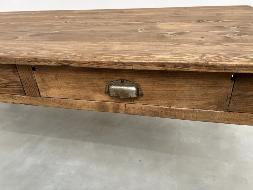 Table de ferme Circa 1950 à 3 tiroirs, vue 9