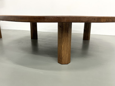 Duo de grandes tables basses modernistes tripodes, vue 7