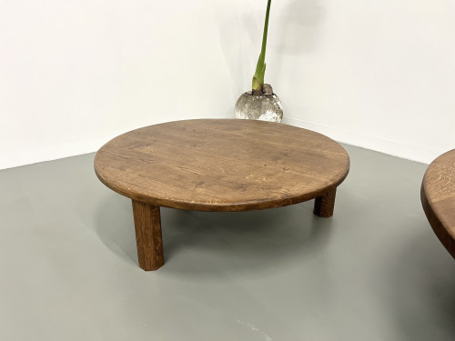 Duo de grandes tables basses modernistes tripodes, vue 11