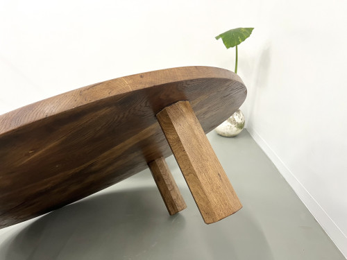 Duo de grandes tables basses modernistes tripodes, vue 15